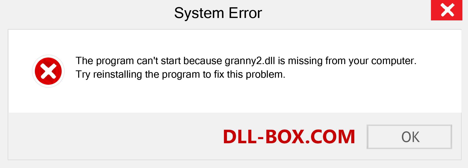  granny2.dll file is missing?. Download for Windows 7, 8, 10 - Fix  granny2 dll Missing Error on Windows, photos, images